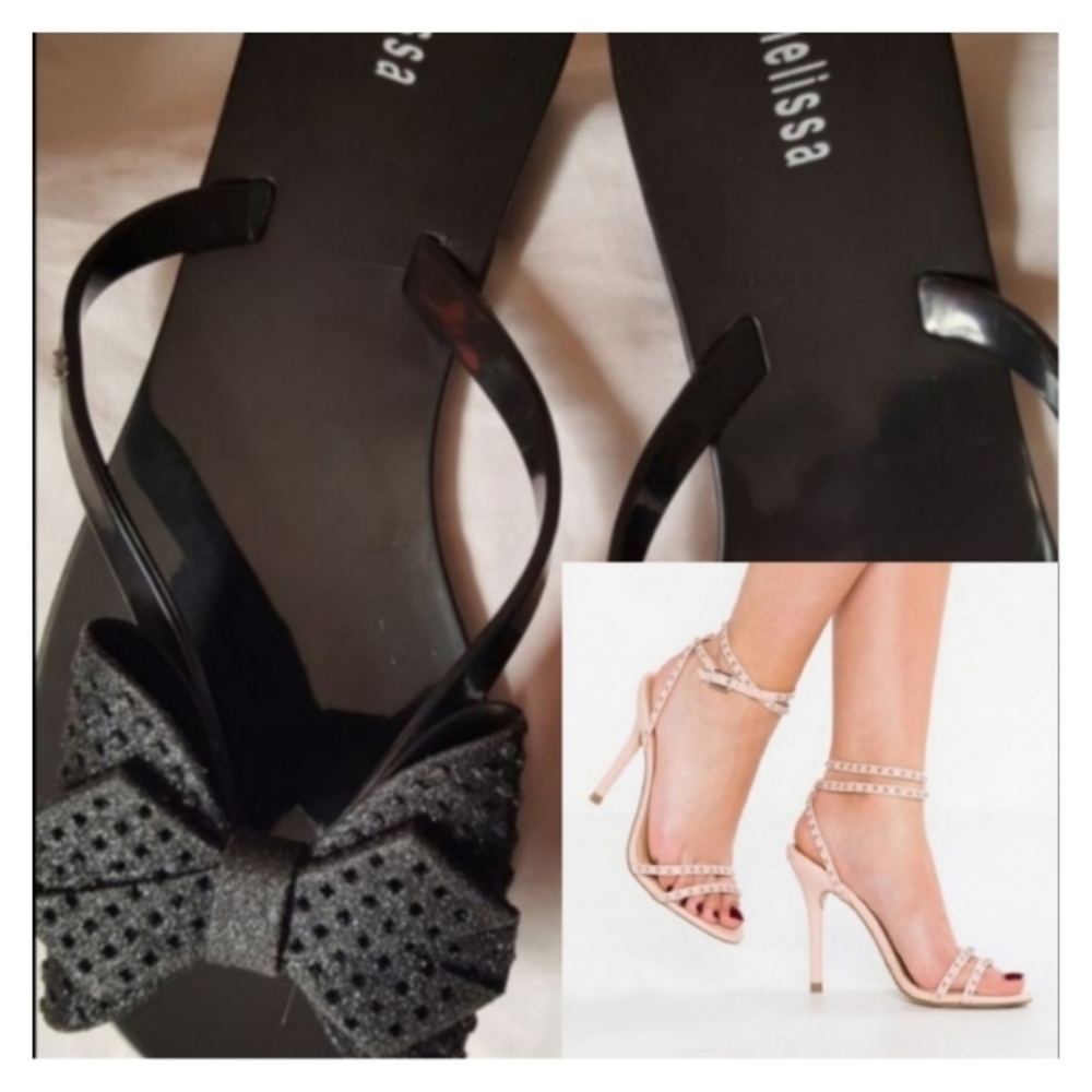 Steven Madden Wish Ankle Strap Heels/Melissa Size 8 Bundle